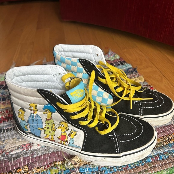 Men's The Simpsons Van's Shoes Sneakers Size M6 W7.5 - Picture 3 of 16